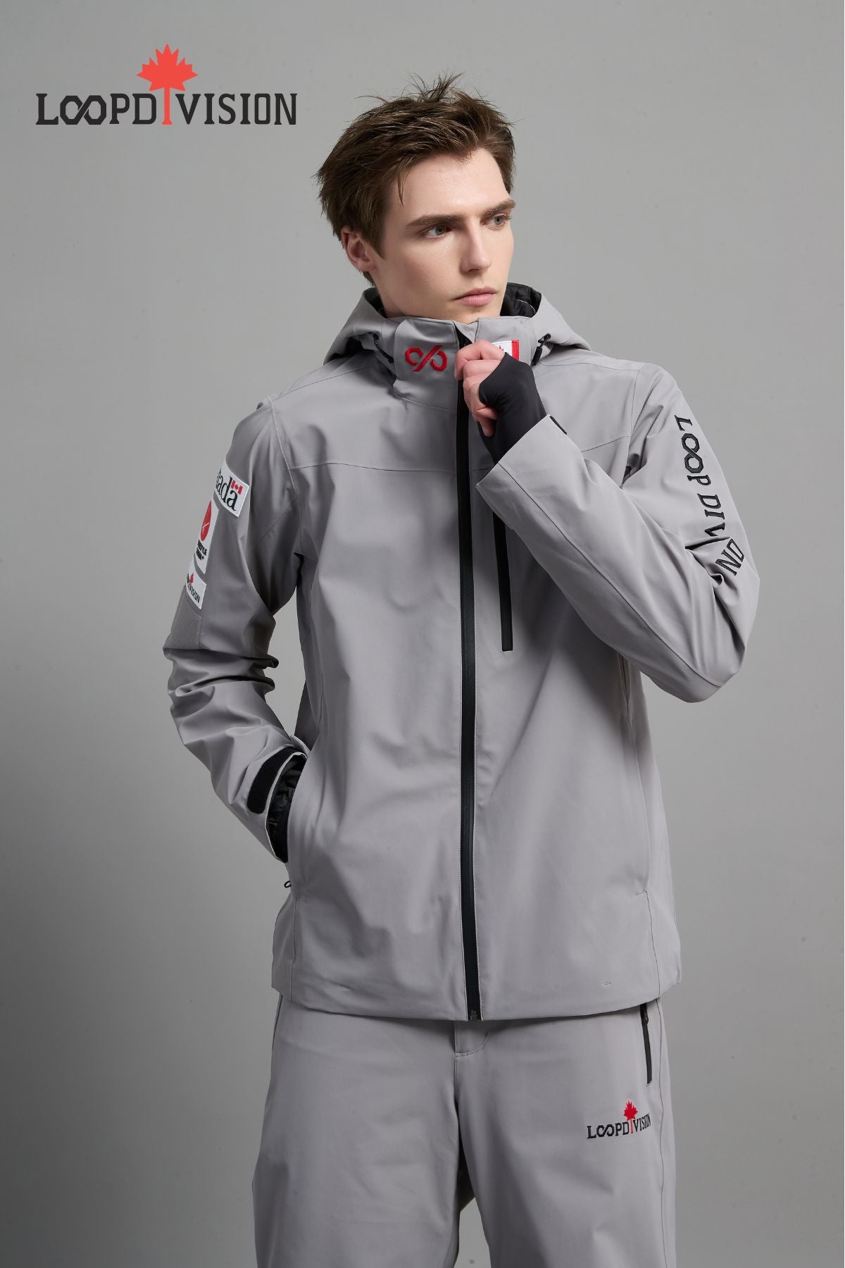 LEO Men Limited Edition Ski Jacket-Freestyle Canada World Cup Competition Jacket